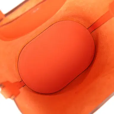 HERMÈS Hermes In-The-Loop 18 Tangerine Clemence, Swift Palladium Hardware | Thumbnail 8 HERMÈS Hermes In-The-Loop 18 Tangerine Clemence, Swift Palladium Hardware | Thumbnail 8