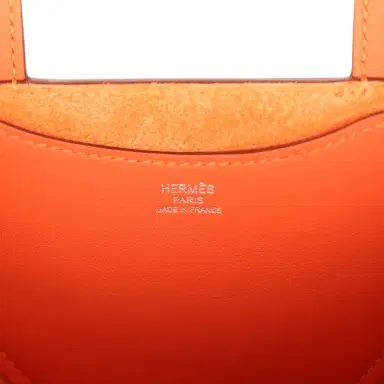 HERMÈS Hermes In-The-Loop 18 Tangerine Clemence, Swift Palladium Hardware | Thumbnail 9 HERMÈS Hermes In-The-Loop 18 Tangerine Clemence, Swift Palladium Hardware | Thumbnail 9