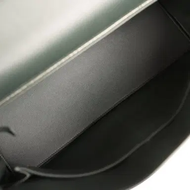 HERMÈS Hermes Kelly Lakis 35 Vert Anglais Swift, Toile Riga Palladium Hardware | Thumbnail 10 HERMÈS Hermes Kelly Lakis 35 Vert Anglais Swift, Toile Riga Palladium Hardware | Thumbnail 10