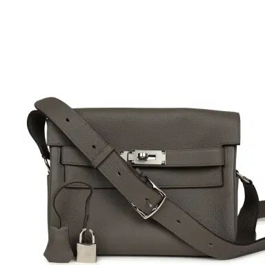 HERMÈS Hermes Kelly Messenger PM Etain Togo Palladium Hardware | Thumbnail 1 HERMÈS Hermes Kelly Messenger PM Etain Togo Palladium Hardware | Thumbnail 1