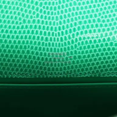 HERMÈS Hermes Kelly Pochette Menthe Varanus Niloticus Lizard Palladium Hardware | Thumbnail 8 HERMÈS Hermes Kelly Pochette Menthe Varanus Niloticus Lizard Palladium Hardware | Thumbnail 8