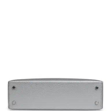HERMÈS Hermes Kelly Sellier 20 Argent Chevre Chamkilight Palladium Hardware | Thumbnail 6 HERMÈS Hermes Kelly Sellier 20 Argent Chevre Chamkilight Palladium Hardware | Thumbnail 6