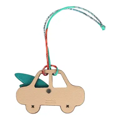 HERMÈS Hermes Petit H Winged Car Bag Charm Rose Pourpre Togo, Chai Alligator | Thumbnail 2 HERMÈS Hermes Petit H Winged Car Bag Charm Rose Pourpre Togo, Chai Alligator | Thumbnail 2