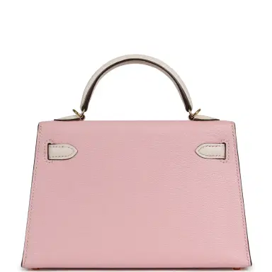 HERMÈS Hermes Special Order (HSS) Kelly Sellier 20 Rose Sakura, Nata Chevre Mysore Gold Hardware | Thumbnail 3 HERMÈS Hermes Special Order (HSS) Kelly Sellier 20 Rose Sakura, Nata Chevre Mysore Gold Hardware | Thumbnail 3