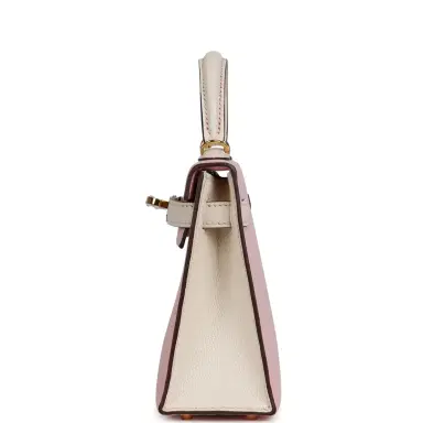 HERMÈS Hermes Special Order (HSS) Kelly Sellier 20 Rose Sakura, Nata Chevre Mysore Gold Hardware | Thumbnail 4 HERMÈS Hermes Special Order (HSS) Kelly Sellier 20 Rose Sakura, Nata Chevre Mysore Gold Hardware | Thumbnail 4