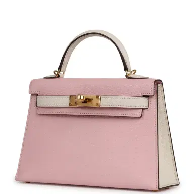 HERMÈS Hermes Special Order (HSS) Kelly Sellier 20 Rose Sakura, Nata Chevre Mysore Gold Hardware | Thumbnail 5 HERMÈS Hermes Special Order (HSS) Kelly Sellier 20 Rose Sakura, Nata Chevre Mysore Gold Hardware | Thumbnail 5