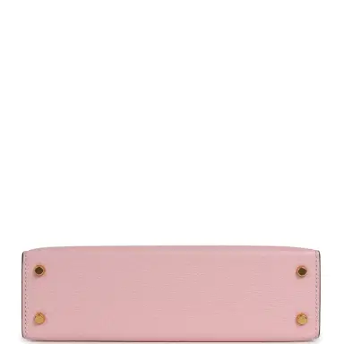 HERMÈS Hermes Special Order (HSS) Kelly Sellier 20 Rose Sakura, Nata Chevre Mysore Gold Hardware | Thumbnail 6 HERMÈS Hermes Special Order (HSS) Kelly Sellier 20 Rose Sakura, Nata Chevre Mysore Gold Hardware | Thumbnail 6