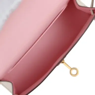HERMÈS Hermes Special Order (HSS) Kelly Sellier 20 Rose Sakura, Nata Chevre Mysore Gold Hardware | Thumbnail 8 HERMÈS Hermes Special Order (HSS) Kelly Sellier 20 Rose Sakura, Nata Chevre Mysore Gold Hardware | Thumbnail 8