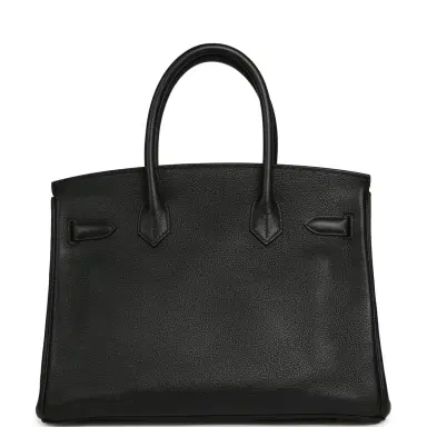 HERMÈS Pre-owned Hermes Birkin 30 Black Evercolor Gold Hardware | Thumbnail 3 HERMÈS Pre-owned Hermes Birkin 30 Black Evercolor Gold Hardware | Thumbnail 3