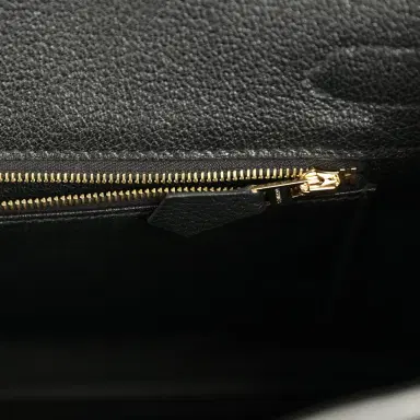 HERMÈS Pre-owned Hermes Birkin 30 Black Evercolor Gold Hardware | Thumbnail 9 HERMÈS Pre-owned Hermes Birkin 30 Black Evercolor Gold Hardware | Thumbnail 9