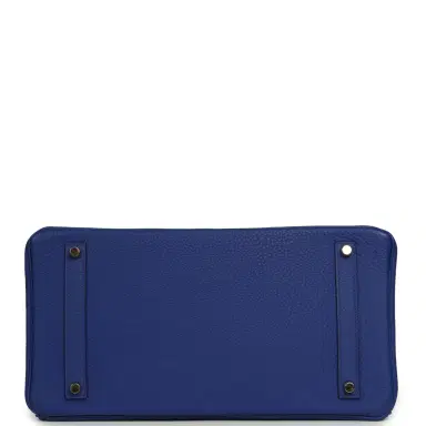 HERMÈS Pre-owned Hermes Birkin 35 Bleu Royal Togo Gold Hardware | Thumbnail 6 HERMÈS Pre-owned Hermes Birkin 35 Bleu Royal Togo Gold Hardware | Thumbnail 6