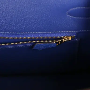 HERMÈS Pre-owned Hermes Birkin 35 Bleu Royal Togo Gold Hardware | Thumbnail 8 HERMÈS Pre-owned Hermes Birkin 35 Bleu Royal Togo Gold Hardware | Thumbnail 8