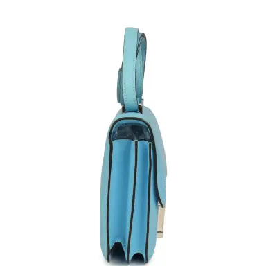 HERMÈS Pre-owned Hermes Constance 18 Celeste Epsom Palladium Hardware | Thumbnail 3 HERMÈS Pre-owned Hermes Constance 18 Celeste Epsom Palladium Hardware | Thumbnail 3