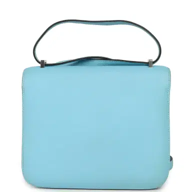 HERMÈS Pre-owned Hermes Constance 18 Celeste Epsom Palladium Hardware | Thumbnail 4 HERMÈS Pre-owned Hermes Constance 18 Celeste Epsom Palladium Hardware | Thumbnail 4