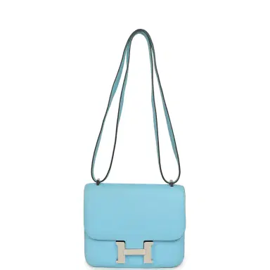 HERMÈS Pre-owned Hermes Constance 18 Celeste Epsom Palladium Hardware | Thumbnail 7 HERMÈS Pre-owned Hermes Constance 18 Celeste Epsom Palladium Hardware | Thumbnail 7