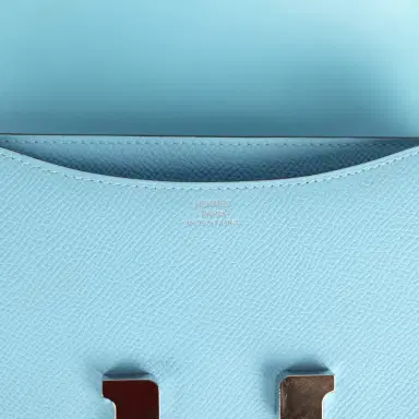 HERMÈS Pre-owned Hermes Constance 18 Celeste Epsom Palladium Hardware | Thumbnail 8 HERMÈS Pre-owned Hermes Constance 18 Celeste Epsom Palladium Hardware | Thumbnail 8