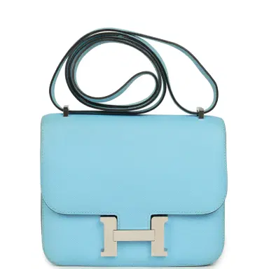HERMÈS Pre-owned Hermes Constance 18 Celeste Epsom Palladium Hardware | Thumbnail 1 HERMÈS Pre-owned Hermes Constance 18 Celeste Epsom Palladium Hardware | Thumbnail 1