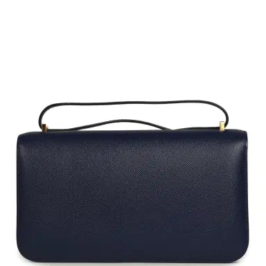 HERMÈS Pre-owned Hermes Constance Elan Bleu Indigo Epsom Gold Hardware | Thumbnail 4 HERMÈS Pre-owned Hermes Constance Elan Bleu Indigo Epsom Gold Hardware | Thumbnail 4