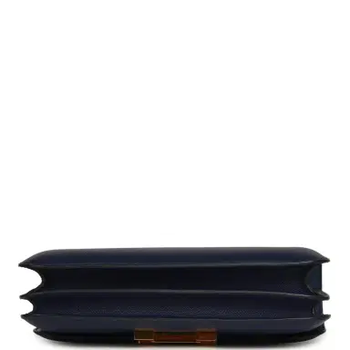 HERMÈS Pre-owned Hermes Constance Elan Bleu Indigo Epsom Gold Hardware | Thumbnail 6 HERMÈS Pre-owned Hermes Constance Elan Bleu Indigo Epsom Gold Hardware | Thumbnail 6