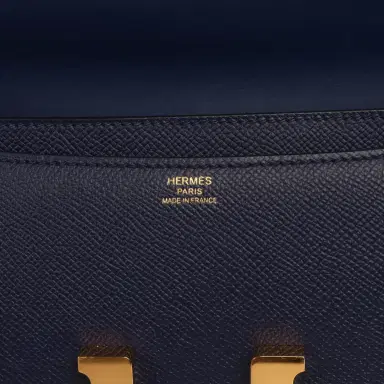 HERMÈS Pre-owned Hermes Constance Elan Bleu Indigo Epsom Gold Hardware | Thumbnail 8 HERMÈS Pre-owned Hermes Constance Elan Bleu Indigo Epsom Gold Hardware | Thumbnail 8
