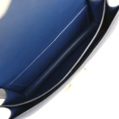 HERMÈS Pre-owned Hermes Constance Elan Bleu Indigo Epsom Gold Hardware | Thumbnail 9 HERMÈS Pre-owned Hermes Constance Elan Bleu Indigo Epsom Gold Hardware | Thumbnail 9