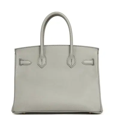 HERMÈS Pre-owned Hermes Special Order (HSS) Birkin 30 Gris Mouette Verso Epsom Gold Hardware | Thumbnail 3 HERMÈS Pre-owned Hermes Special Order (HSS) Birkin 30 Gris Mouette Verso Epsom Gold Hardware | Thumbnail 3