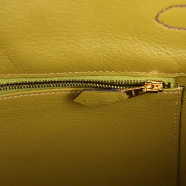 HERMÈS Pre-owned Hermes Special Order (HSS) Birkin 35 Chocolat Verso Togo Gold Hardware | Thumbnail 9 HERMÈS Pre-owned Hermes Special Order (HSS) Birkin 35 Chocolat Verso Togo Gold Hardware | Thumbnail 9
