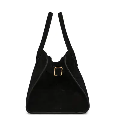 The Row The Row Soft Margaux 10 Bag Black Suede Gold Hardware | Thumbnail 3 The Row The Row Soft Margaux 10 Bag Black Suede Gold Hardware | Thumbnail 3