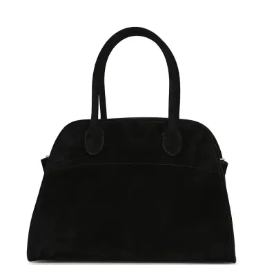 The Row The Row Soft Margaux 10 Bag Black Suede Gold Hardware | Thumbnail 4 The Row The Row Soft Margaux 10 Bag Black Suede Gold Hardware | Thumbnail 4