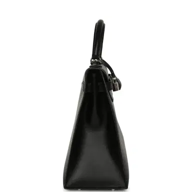 HERMÈS Vintage Hermes Kelly Sellier 32 Black Box Palladium Hardware | Thumbnail 3 HERMÈS Vintage Hermes Kelly Sellier 32 Black Box Palladium Hardware | Thumbnail 3