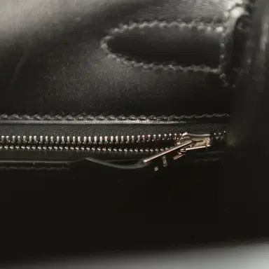 HERMÈS Vintage Hermes Kelly Sellier 32 Black Box Palladium Hardware | Thumbnail 9 HERMÈS Vintage Hermes Kelly Sellier 32 Black Box Palladium Hardware | Thumbnail 9
