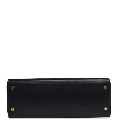 HERMÈS Vintage Hermes Kelly Sellier 32 Bleu Indigo Box Gold Hardware | Thumbnail 6 HERMÈS Vintage Hermes Kelly Sellier 32 Bleu Indigo Box Gold Hardware | Thumbnail 6