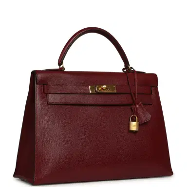 HERMÈS Vintage Hermes Kelly Sellier 32 Rouge H Courcheval Gold Hardware | Thumbnail 2 HERMÈS Vintage Hermes Kelly Sellier 32 Rouge H Courcheval Gold Hardware | Thumbnail 2