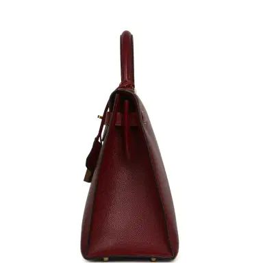 HERMÈS Vintage Hermes Kelly Sellier 32 Rouge H Courcheval Gold Hardware | Thumbnail 3 HERMÈS Vintage Hermes Kelly Sellier 32 Rouge H Courcheval Gold Hardware | Thumbnail 3