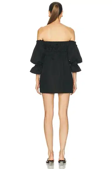 Saint Laurent Off The Shoulder Mini Dress | Thumbnail 3 Saint Laurent Off The Shoulder Mini Dress | Thumbnail 3