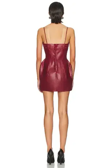 Magda Butrym Leather Mini Dress | Thumbnail 3 Magda Butrym Leather Mini Dress | Thumbnail 3