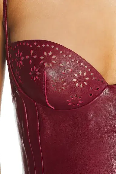 Magda Butrym Leather Mini Dress | Thumbnail 5 Magda Butrym Leather Mini Dress | Thumbnail 5