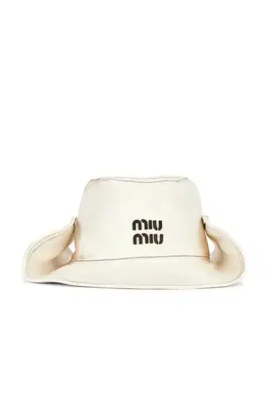 Miu Miu Denim Cowboy Hat | Thumbnail 1 Miu Miu Denim Cowboy Hat | Thumbnail 1