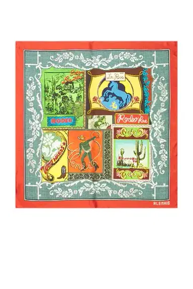 Alemais Ace Silk Scarf | Thumbnail 2 Alemais Ace Silk Scarf | Thumbnail 2