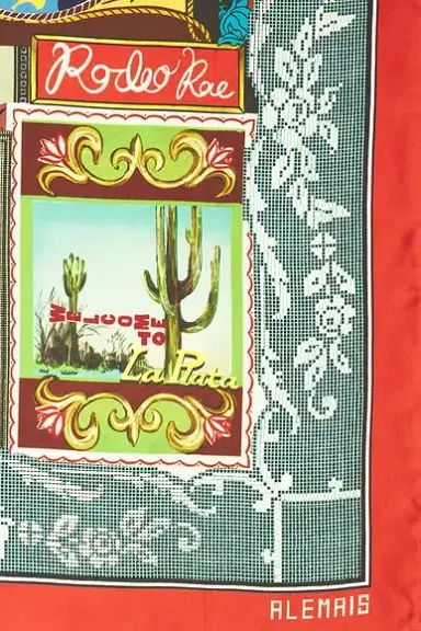 Alemais Ace Silk Scarf | Thumbnail 3 Alemais Ace Silk Scarf | Thumbnail 3
