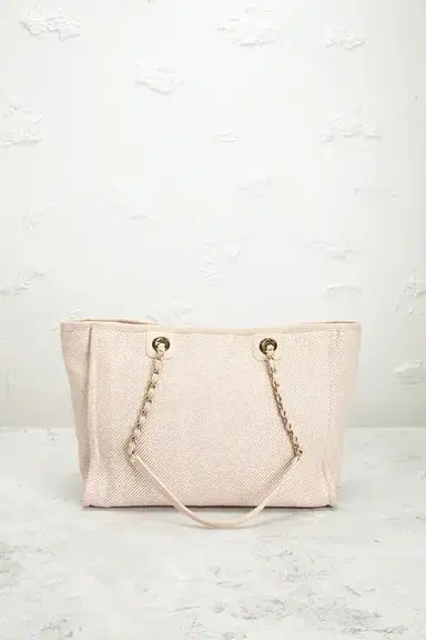 chanel Chanel Small Deauville Tote Bag | Thumbnail 3 chanel Chanel Small Deauville Tote Bag | Thumbnail 3