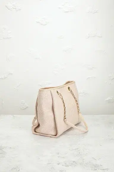 chanel Chanel Small Deauville Tote Bag | Thumbnail 4 chanel Chanel Small Deauville Tote Bag | Thumbnail 4