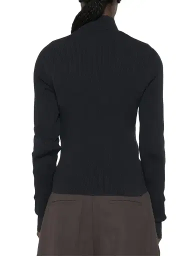 Miu Miu Cotton Zip-Up Cardigan | Thumbnail 4 Miu Miu Cotton Zip-Up Cardigan | Thumbnail 4