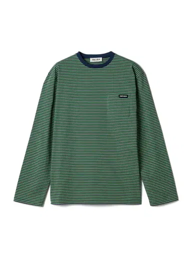 Miu Miu Striped Cotton Jersey T-Shirt | Thumbnail 1 Miu Miu Striped Cotton Jersey T-Shirt | Thumbnail 1