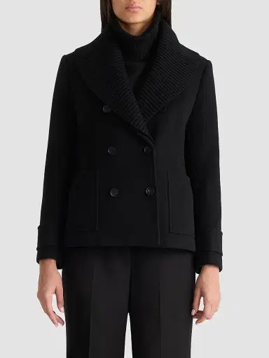 Mackage Women's Danielle Double-Breasted Coat - Black - Size Medium | Thumbnail 4 Mackage Women's Danielle Double-Breasted Coat - Black - Size Medium | Thumbnail 4