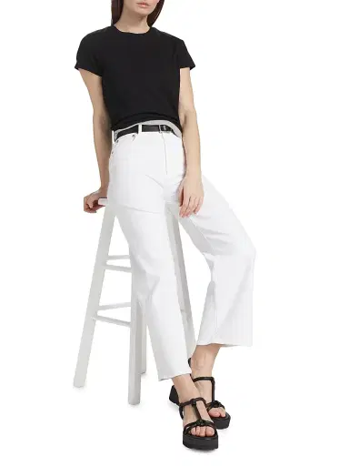 AGOLDE Women's Adine Shrunked T-Shirt - Black | Thumbnail 2 AGOLDE Women's Adine Shrunked T-Shirt - Black | Thumbnail 2