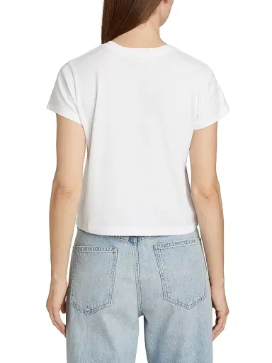 AGOLDE Women's Adine Shrunked T-Shirt - White | Thumbnail 5 AGOLDE Women's Adine Shrunked T-Shirt - White | Thumbnail 5