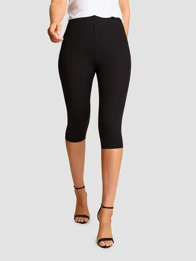 Commando Women's Neoprene Capri Leggings - Black | Thumbnail 4 Commando Women's Neoprene Capri Leggings - Black | Thumbnail 4