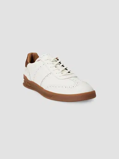 Polo Ralph Lauren Men's Heritage Aera Low-Top Lace-Up Sneakers - Deckwash White | Thumbnail 2 Polo Ralph Lauren Men's Heritage Aera Low-Top Lace-Up Sneakers - Deckwash White | Thumbnail 2