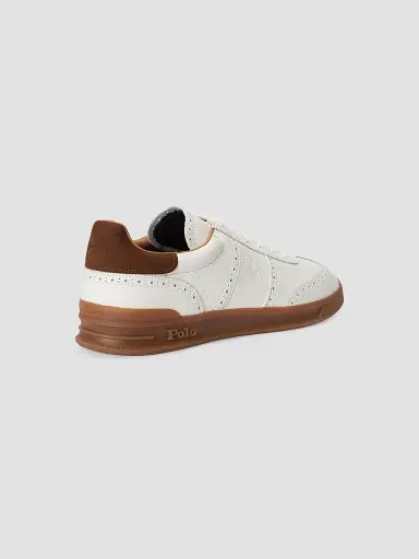 Polo Ralph Lauren Men's Heritage Aera Low-Top Lace-Up Sneakers - Deckwash White | Thumbnail 3 Polo Ralph Lauren Men's Heritage Aera Low-Top Lace-Up Sneakers - Deckwash White | Thumbnail 3